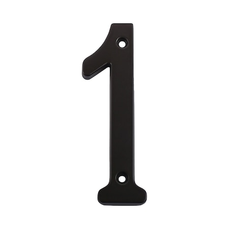 Pamex 4in Heavy Duty House Number # 1 Matte Black Finish DD074S1BL